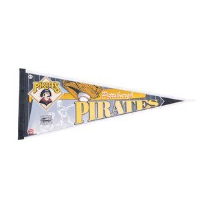 Vintage Pittsburgh Pirates MLB Team Pennant Retro Banner Sports Memorabilia